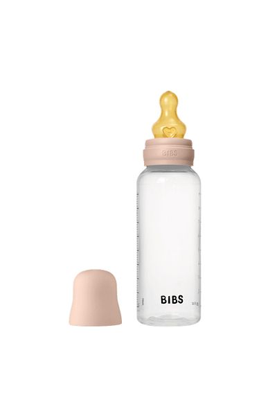Bibs - Set complet de biberoane anticolici PP fără BPA, 270 ml, Latex, Blush