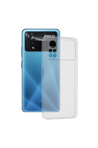 Dali Protective Case Compatible with Xiaomi Poco X4 Pro 5G, Clear Silicone, Transparent