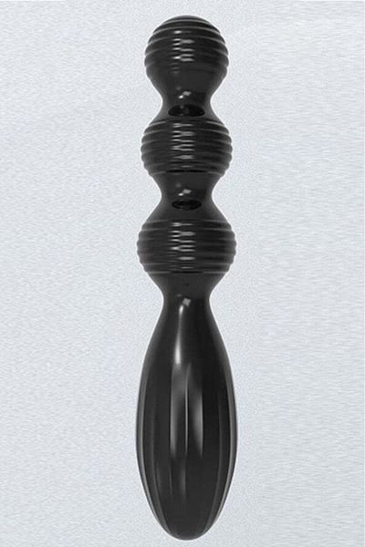 WildFashion Dop intim din TPE-silicon moale cu 3 bile, unisex, Negru – TOY387-1