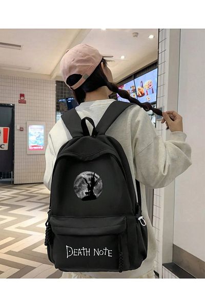 Toum Anime Death Note Printed Unisex School Backpack