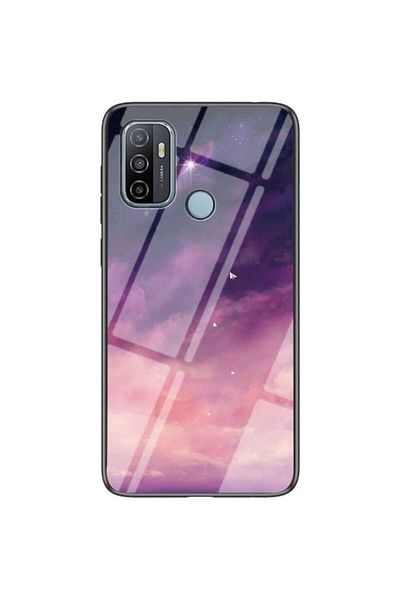Dali Husa de protectie pentru Oppo A53s / A53 / A32, TPU, Glass Case Purple Sky, Multicolor