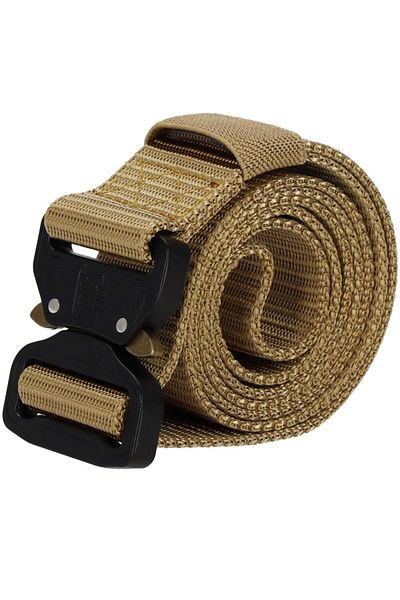SERSIMO Tactical Combat belt strap for men 3.7x125cm, durable, brown