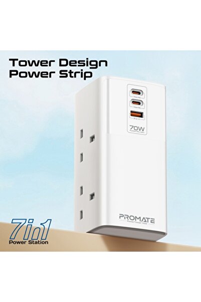 Promate charging station 70w ac sockets