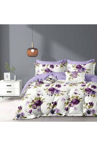 Ralex Economic Bedding Package Double Bed Finet 6 Pieces + 2 Quilted Pillows 50 x 70 cm + Duvet 200 x 215