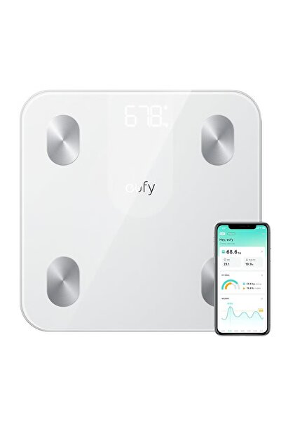eufy الميزان الذكي A1 مع بلوتوث، مقياس دهون الجسم، ميزان حمام رقمي لاسلكي