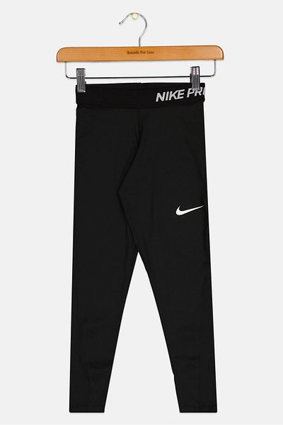Nike Kids Girl Sportswear Fit Running Tights, Black