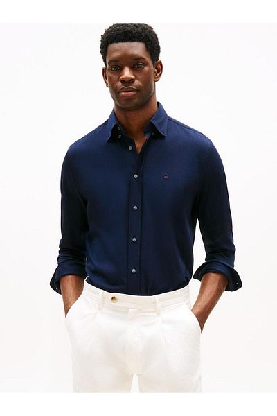 Tommy Hilfiger Performance Knit Solid Ls Shirt
