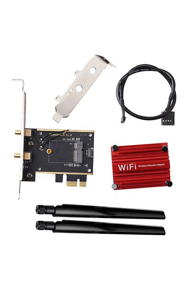 OEM Adaptor M.2 la PCI Express, Wireless, Bluetooth cu Antena 6DB