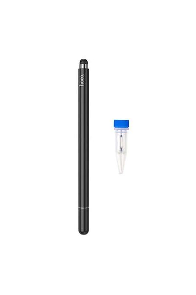 Dali Stylus pen capacitiv, cu 2 capete, GM103, aluminiu, cu capac magnetic, Negru