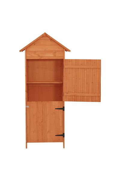 vidaxl Garden Storage Cabinet Brown 42.5x64x190 cm