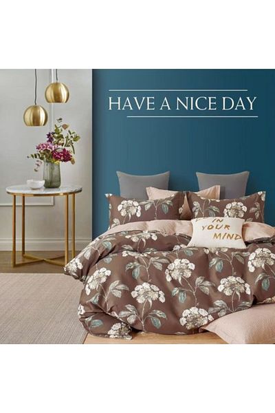 Ralex Single Bedding Set Percale Printed Cotton 100% 3 Pieces Sheet 160 x 240 cm, Duvet Cover 150 x 220 cm