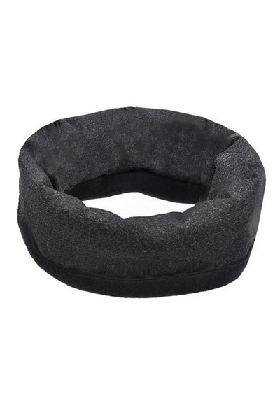 Dali Esarfa tip buff, multifunctionala, reglabila, material Fleece, Negru-Gri