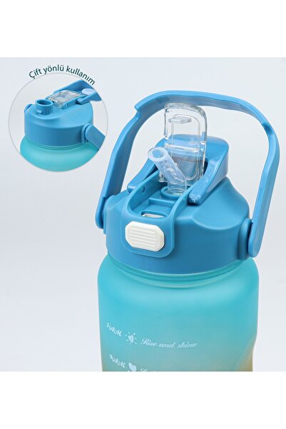 İkon store Blue 3-Piece Interlocking Water Bottle