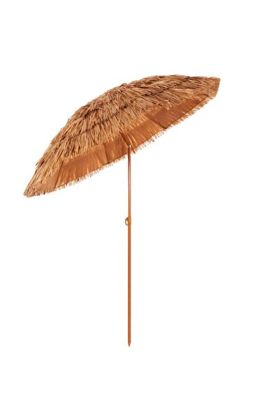 OEM Foldable Hawaiian umbrella, with adjustable height and angle, metal structure, 160 cm, orange