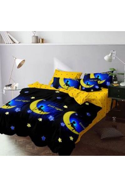 Ralex Double Bed Cotton Finet Bedding Set 6 Pieces 220 x 240 cm, Duvet 200 x 230 cm, 2 Pillowcases 50 x 70