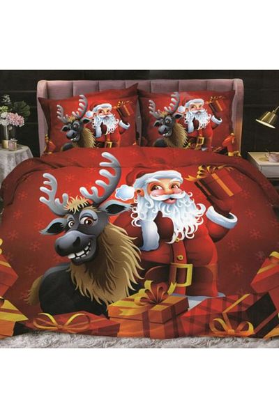 Ralex Lenjerie pat cu motive Crăciun Cocolino XMAS 4 piese