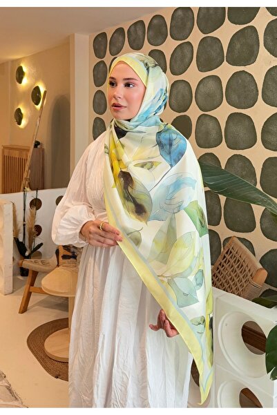 Ahsenhijab Retro Ethnic Pattern Cotton Shawl