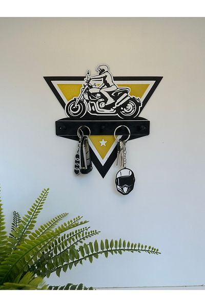 Butik 3D Decorative Biker Key Hanger V8