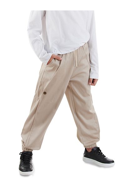 Denokids Παντελόνι Gabardine για αγόρι σε μπεζ χρώμα