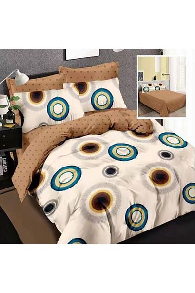 Ralex Economic Package Double Bed Linen Finet 6 pieces + 2 Quilted Pillows 50 x 70 cm + Duvet 200 x 215 cm
