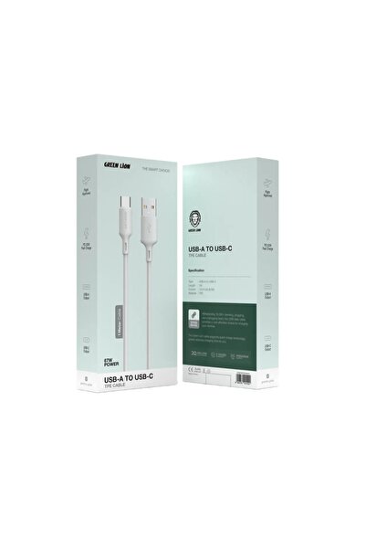 Green Lion 67W USB-A to USB-C TPE Cable 1MTR