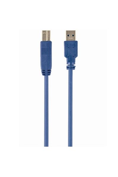 Gembird Cablu USB pentru imprimantă, USB-A 3.0 la USB-B 3.0, 3 m, conectori placați cu aur, albastru