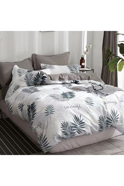 Ralex Single Bed Linen Percale Printed Cotton 100%, 3 Pieces, 160 x 240 cm Bed Sheet, 150 x 220 cm Duvet C