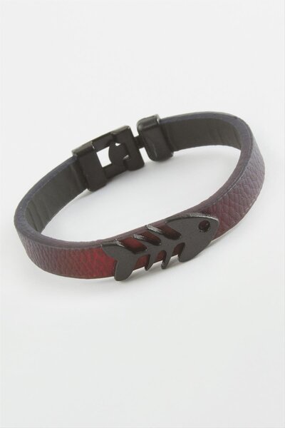 Ronanna Fishbone Quality Faux Leather Bracelet