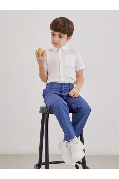 Styli Boys Off White Collared Shirt with Pocket