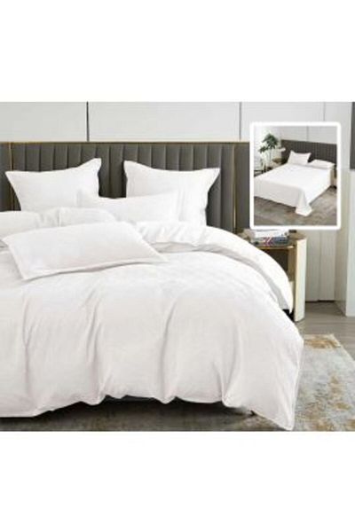 Ralex Double Bed Set Finet Natur UNI Baroque 6 Pieces, White
