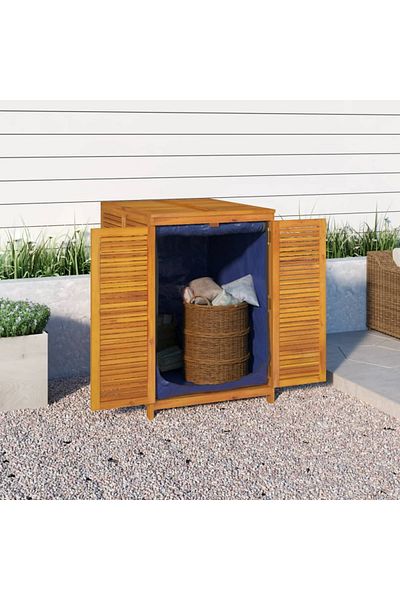 vidaxl Garden Storage Box 70x87x104 cm Solid Wood Acacia