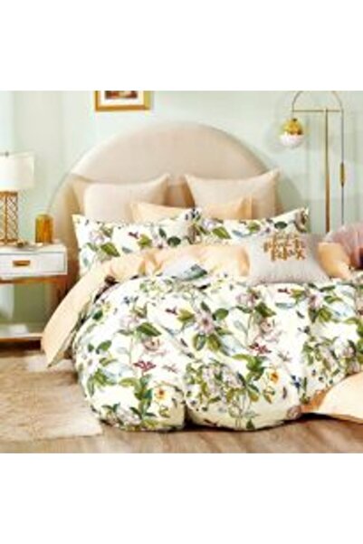 Ralex Double King Size Bedding Set Percalle Printed, 100% Cotton, 6 Pieces
