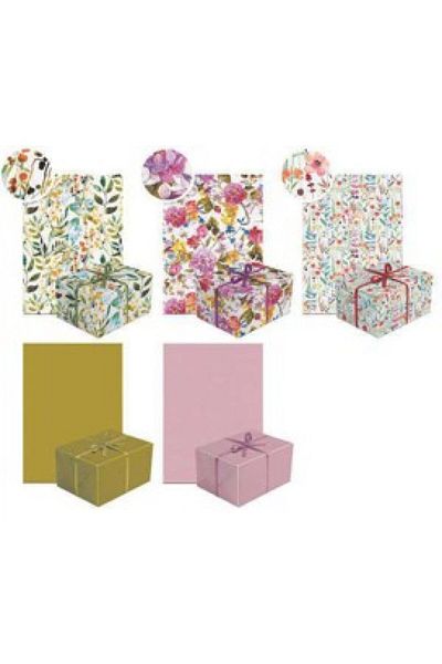 OEM Hârtie de împachetat, Culoare neutră 23, Material hârtie, Dimensiune 200x70 cm, Model decorativ asortat