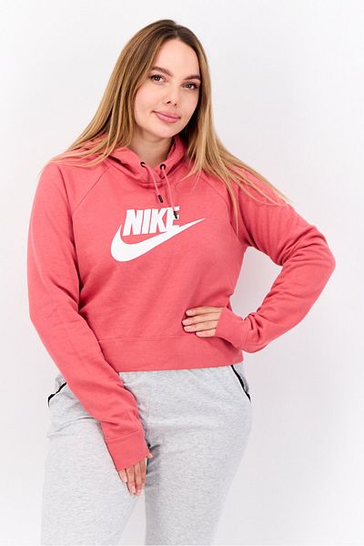 Nike Women Sportswear Fit Long Sleeve Outdoor Hooded Sweatshirt, Fuchsia