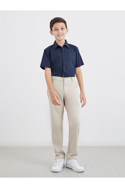 Styli Boys Navy Blue Short Sleeves Shirt with Pocket
