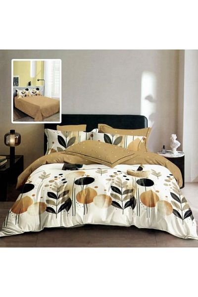 Ralex Economic Pack Double Bed Linen Finet 6 Pieces + 2 Quilted Pillows 50 x 70 cm + Quilt 200 x 215 cm Sp