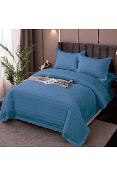 Ralex Double Bed Linen XXL Damasc Polycotton, 230 x 260 cm sheet, 200 x 230 cm quilt, 2 pillowcases 50 x 7