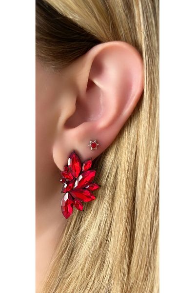 Store Diva Charm Red Magic Earrings