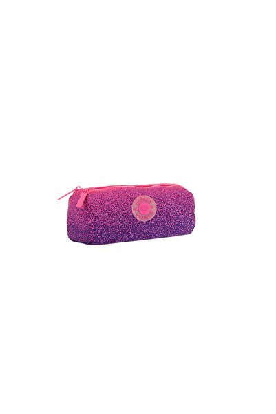 KAUKKO Dots Dual Kalem Çantası Purple K2717
