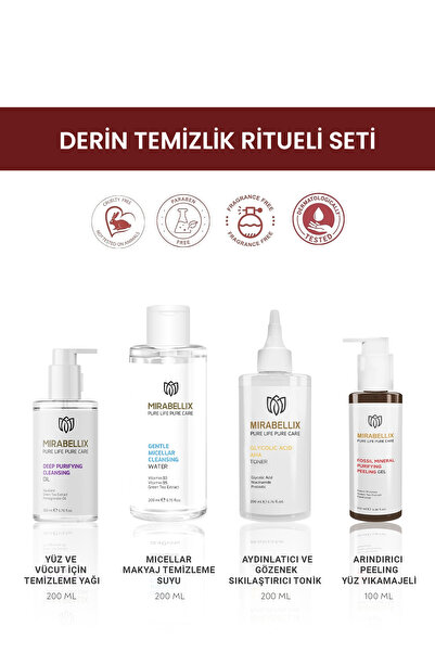 Mirabellix Derin Temizlik Ritüeli Seti – Cilt ve Vücut İçin Arındırıcı Bakım