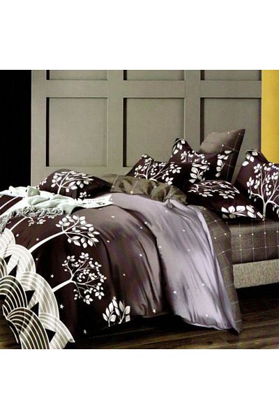 Ralex Economic Package: Double Bed Linen Finet 6 Pieces + 2 Quilted Pillows 50 x 70 cm + Quilt 200 x 215 c