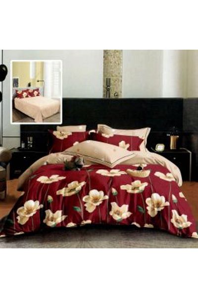Ralex Economic Package Double Bed Linen Finet 6 pieces + 2 Quilted Pillows 50 x 70 cm + Quilt 200 x 215 cm