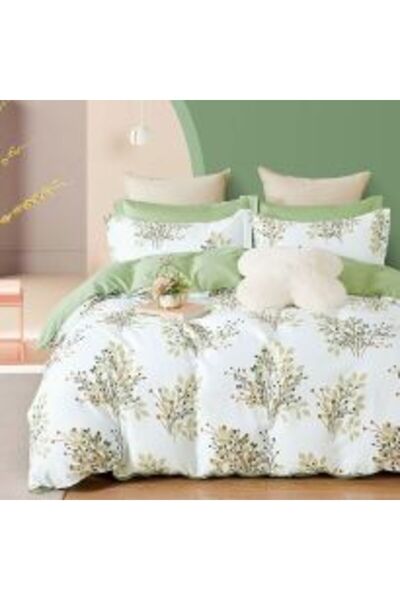 Ralex Double Bed Linen Percalle Printed 100% Cotton 4-piece Set