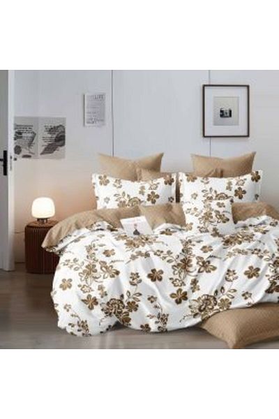 Ralex Economic Package Double Bed Linen Finet 6 Pieces + 2 Quilted Pillows 50 x 70 cm + Quilt 200 x 215 cm