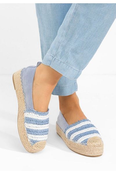 B T Shoes Women's blue Renae espadrilles