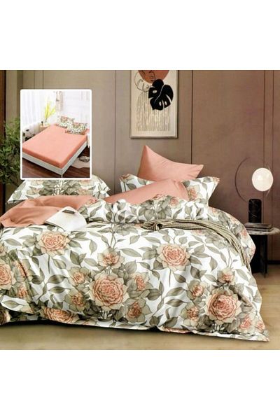 Ralex Economic Bedding Package Double Bed Finet 6 Pieces with Mattress Cover + 2 Quilted Pillows 50 x 70 c