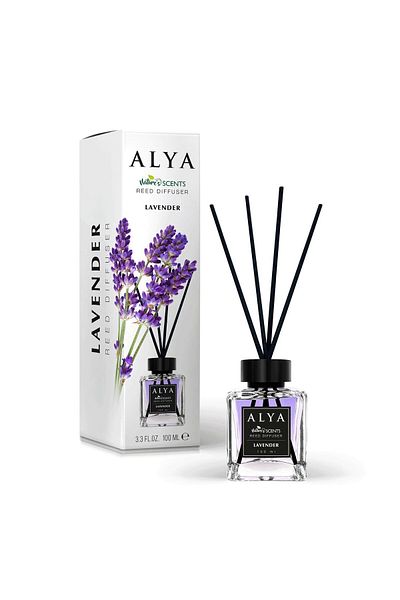ALYA Odorizant de cameră cu bețișoare – Lavanda, 120 ml