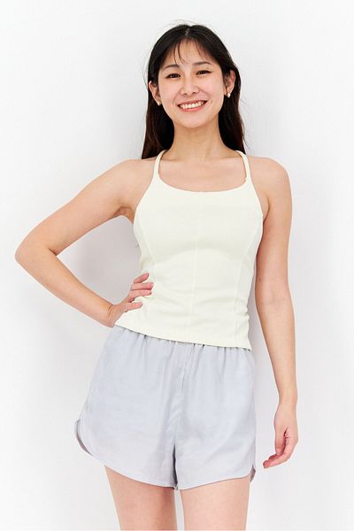 Nike Women Sportswear Fit Sleeveless Training Top, Beige