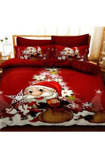 Ralex Christmas Bedding Finet 3D, 6 pieces, bedsheet 220 x 230 cm, duvet 200 x 230 cm, 2 pillowcases 50 x