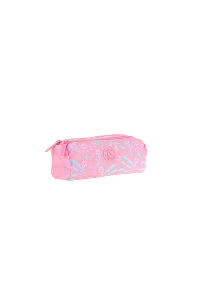KAUKKO Soft Floral Dual Kalem Çantası Pink Flower K2705